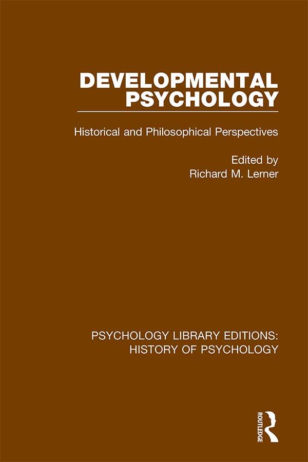 Developmental Psychology by Richard M. Lerner