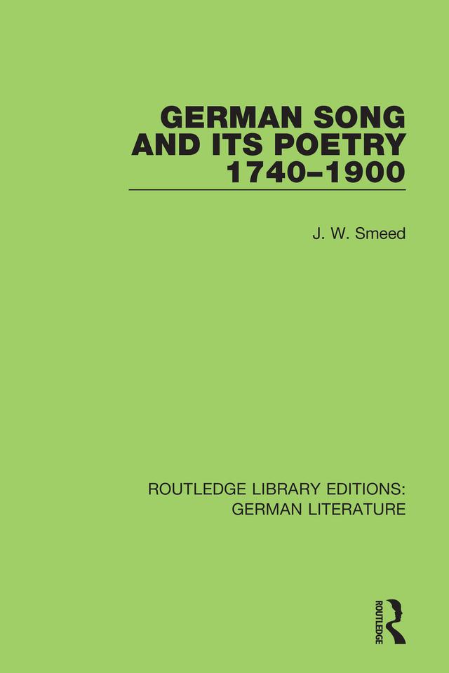 German and Song 1740 - 1900 by John Smeed