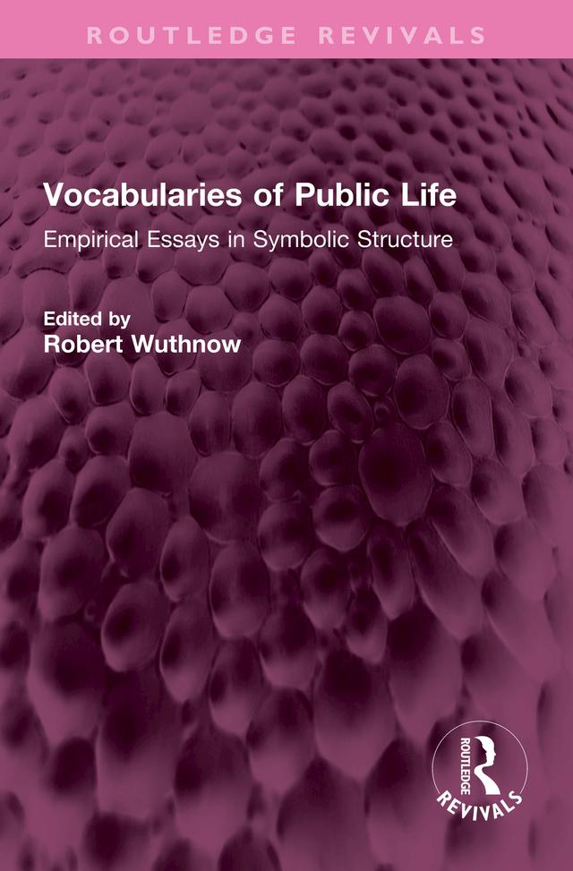Vocabularies of Public Life by Robert Wuthnow