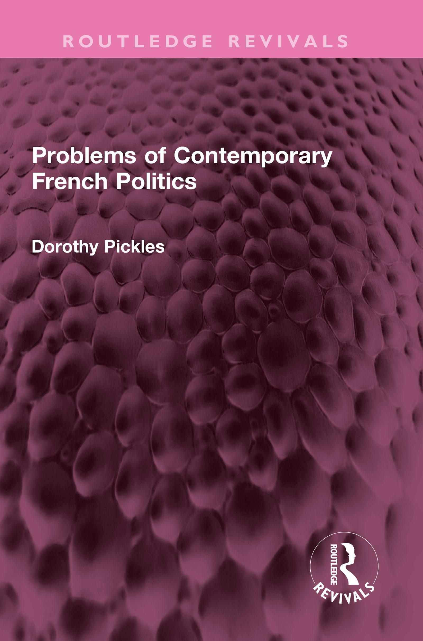 Problems of Contemporary French Politics