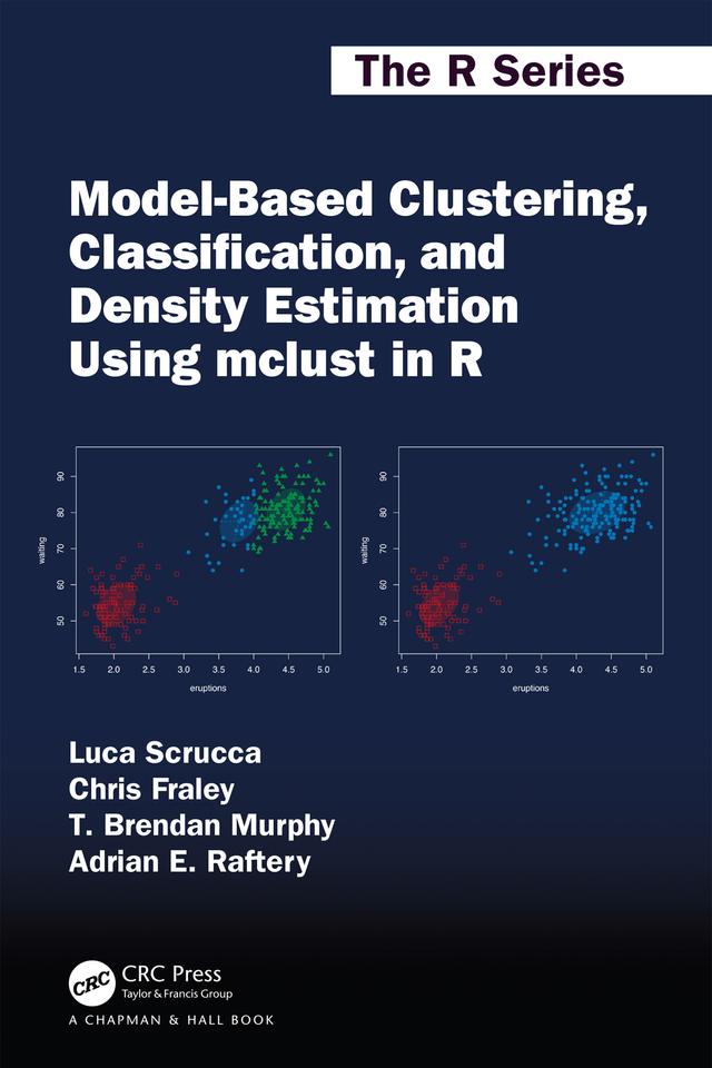 Model-Based Clustering, Classification, and Density Estimation Using mclust in R by Adrian E. Raftery, Chris Fraley, Luca Scrucca, T. Brendan Murphy