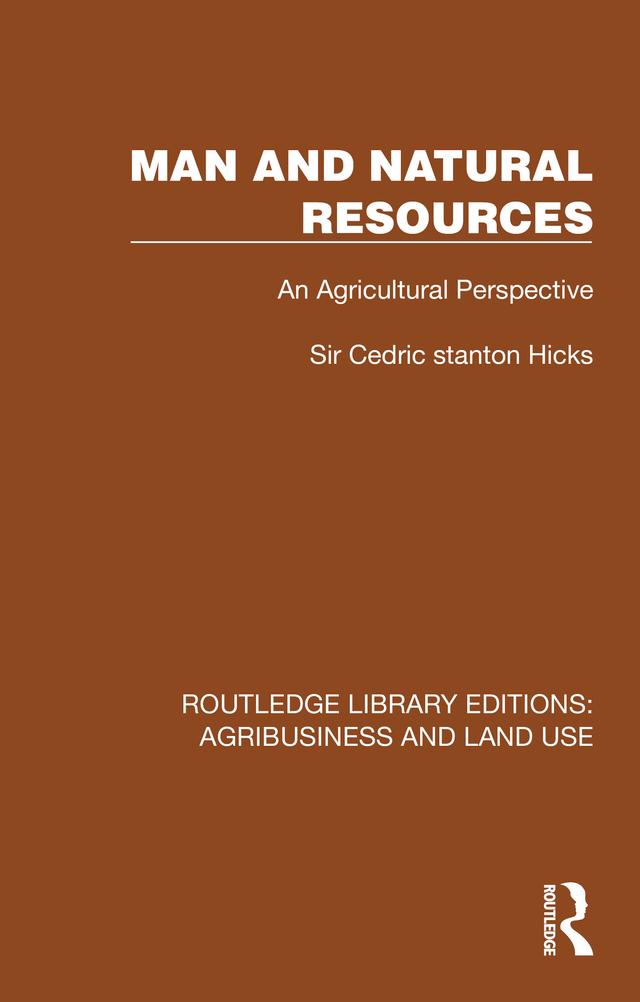 Man and Natural Resources by Cedric Stanton Hicks