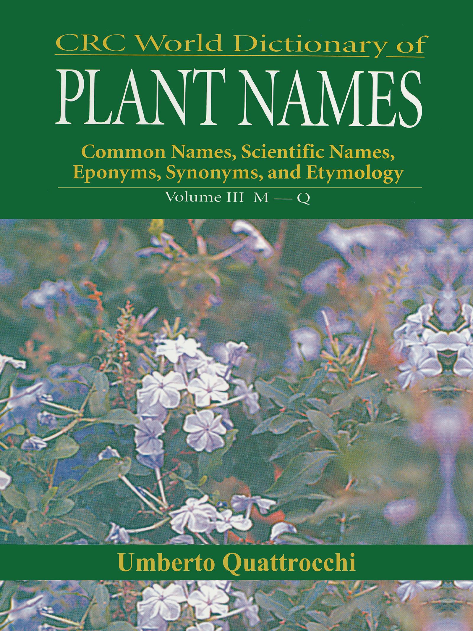 CRC World Dictionary of Plant Nmaes