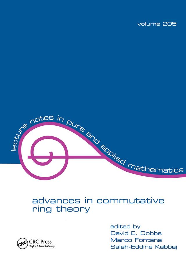 Advances in Commutative Ring Theory by David Dobbs