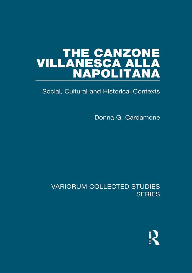 The canzone villanesca alla napolitana by Donna G. Cardamone