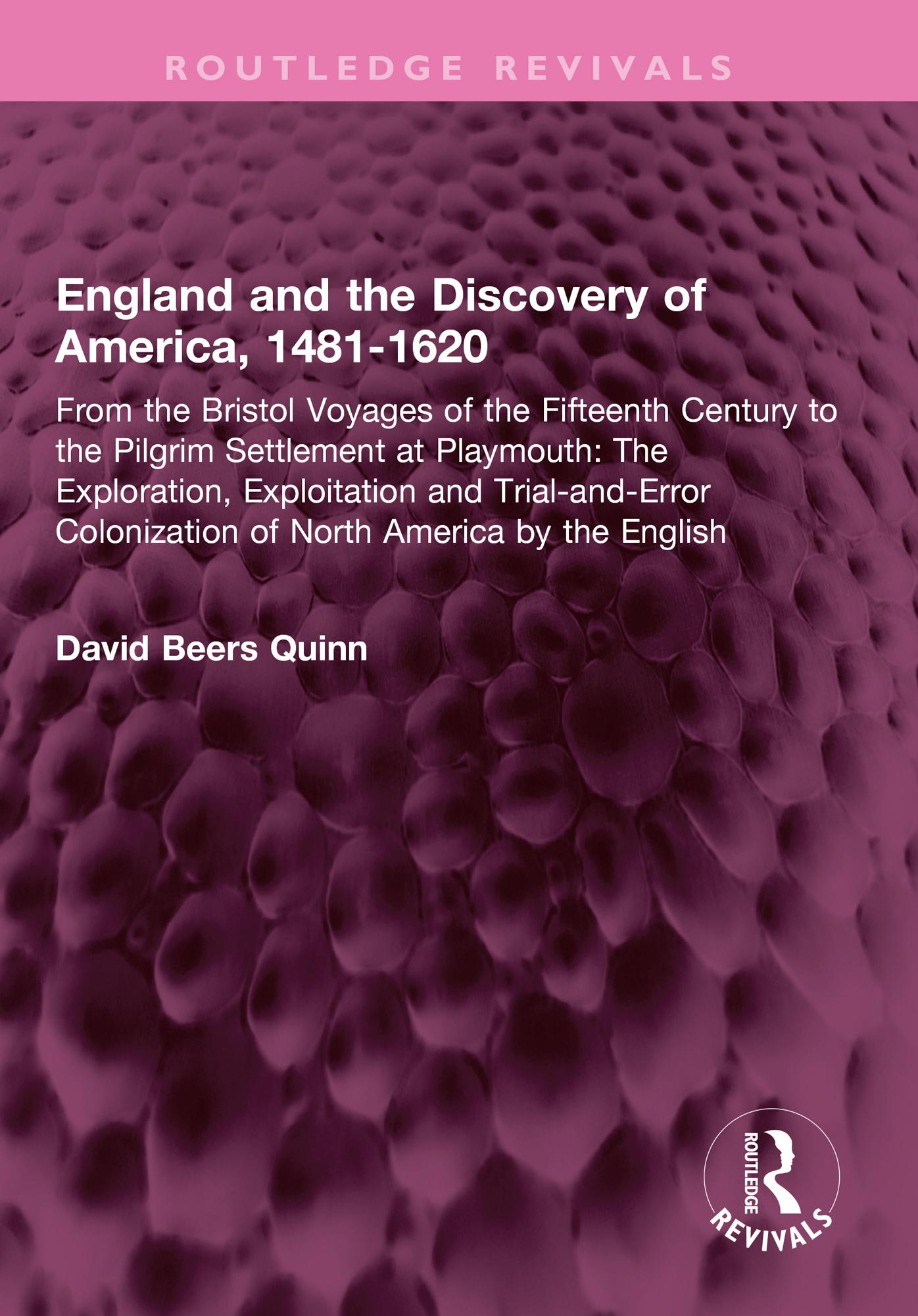 England and the Discovery of America, 1481-1620