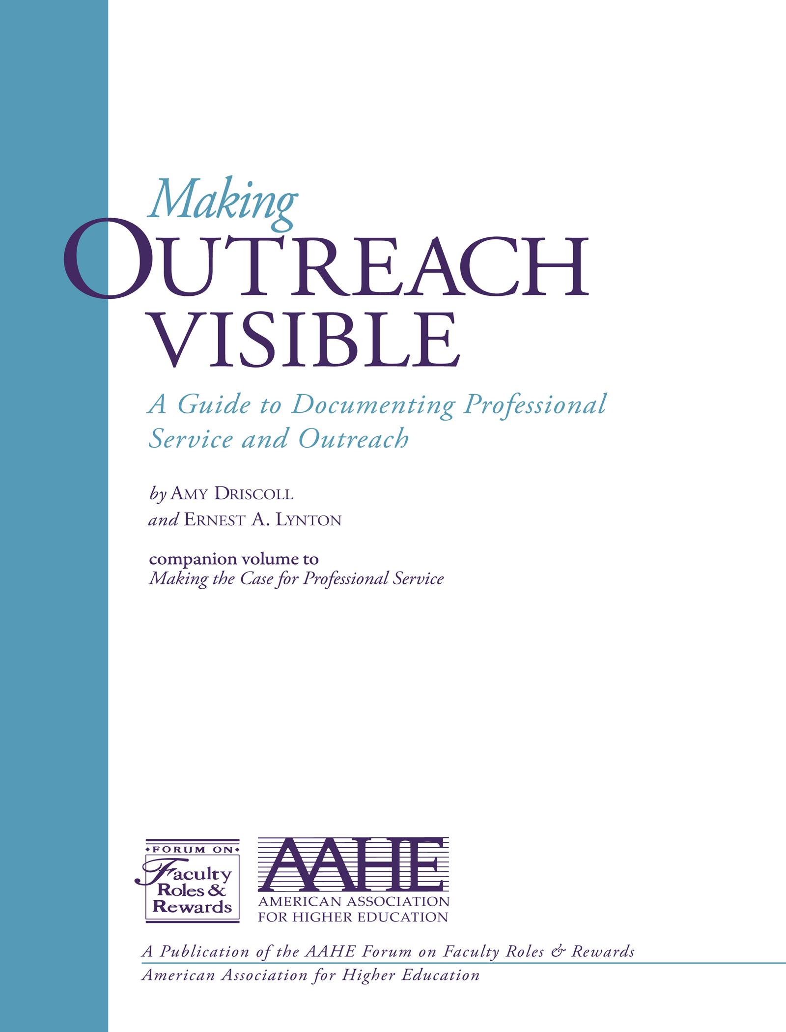 Making Outreach Visible