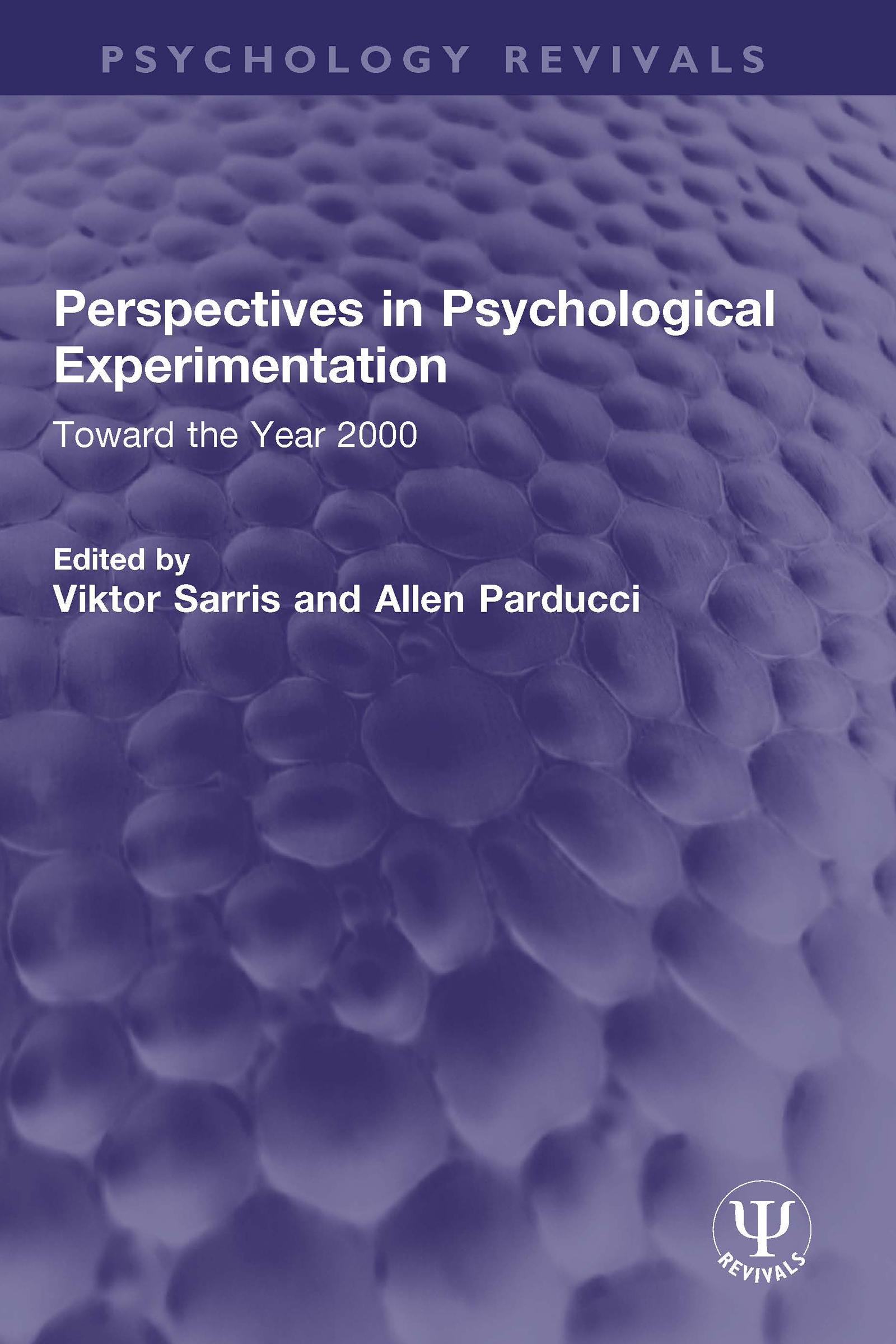 Perspectives in Psychological Experimentation