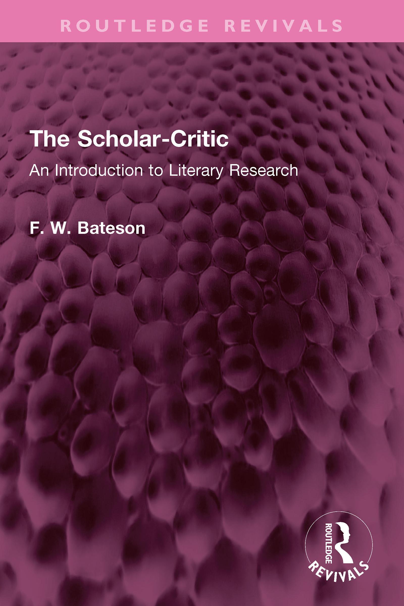 The Scholar-Critic