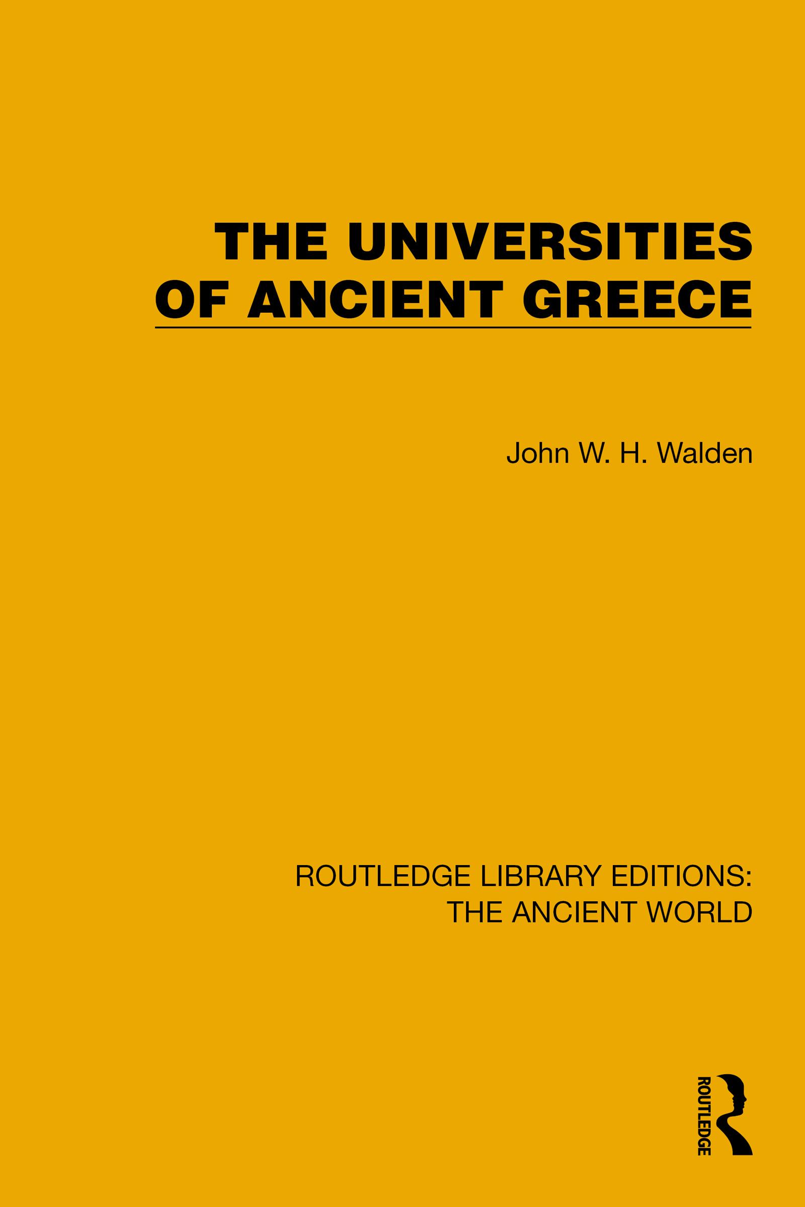 The Universities of Ancient Greece