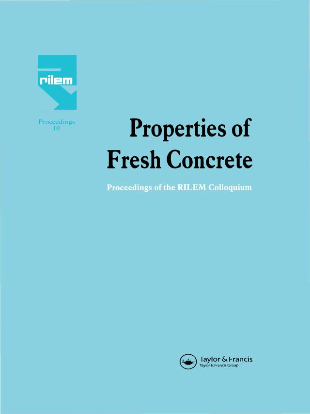Properties of Fresh Concrete