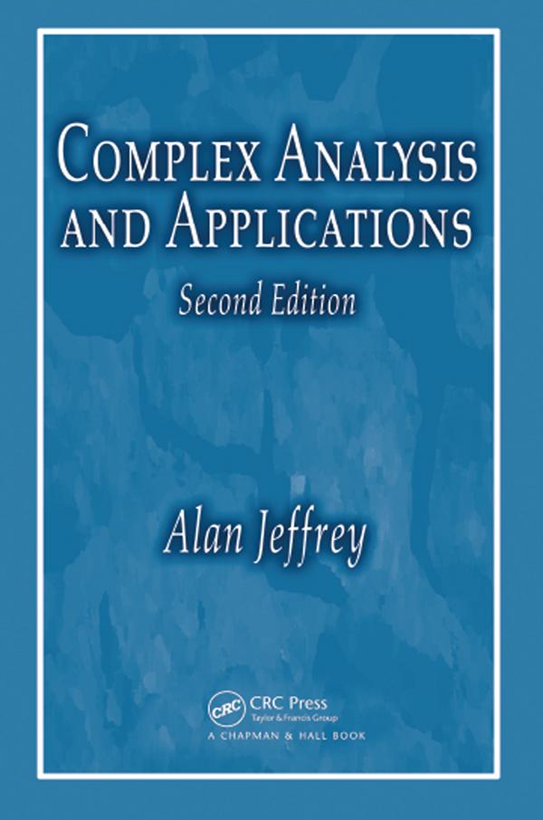 Complex Analysis and Applications by Alan Jeffrey