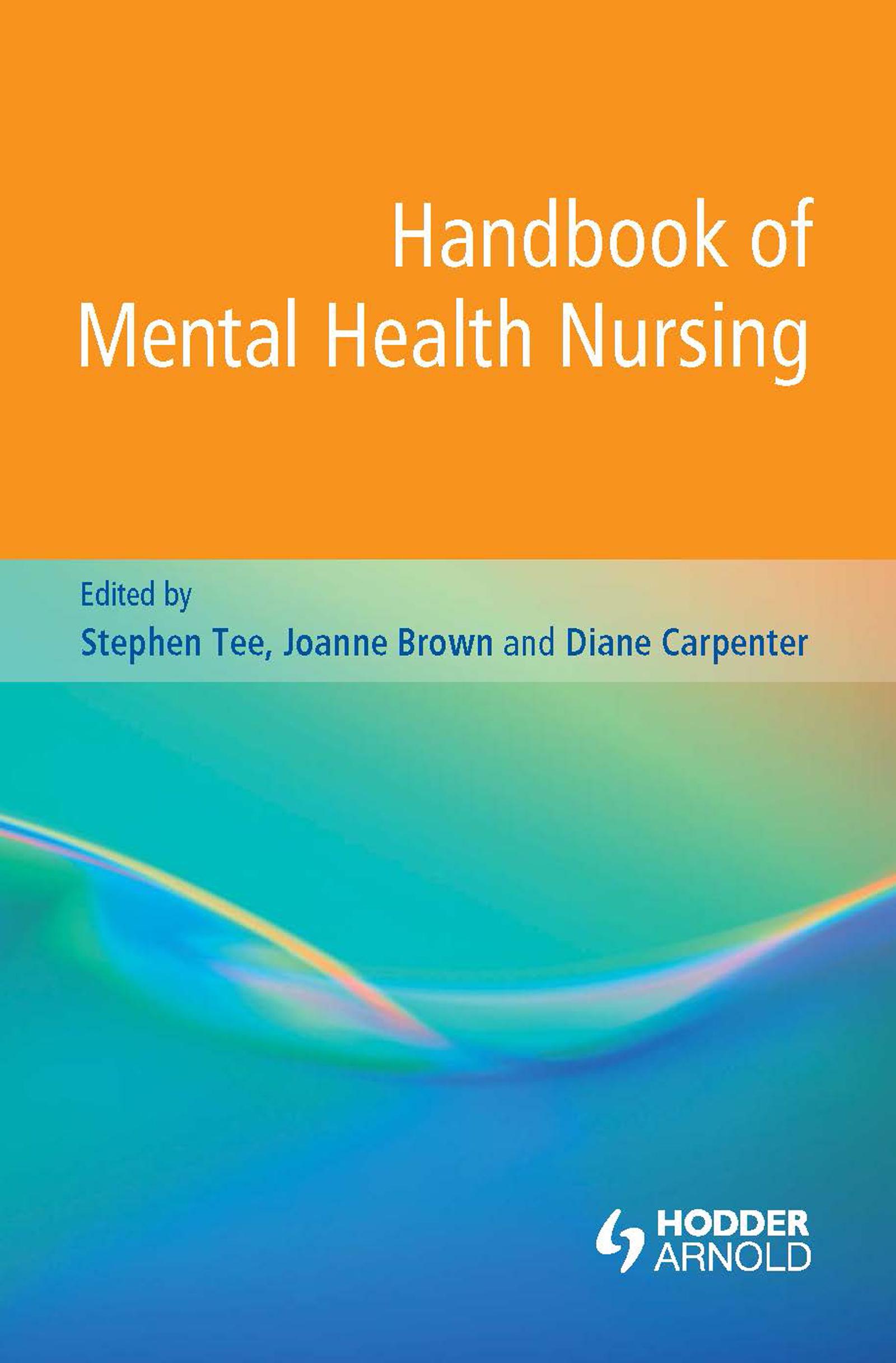 Handbook of Mental Health Nursing
