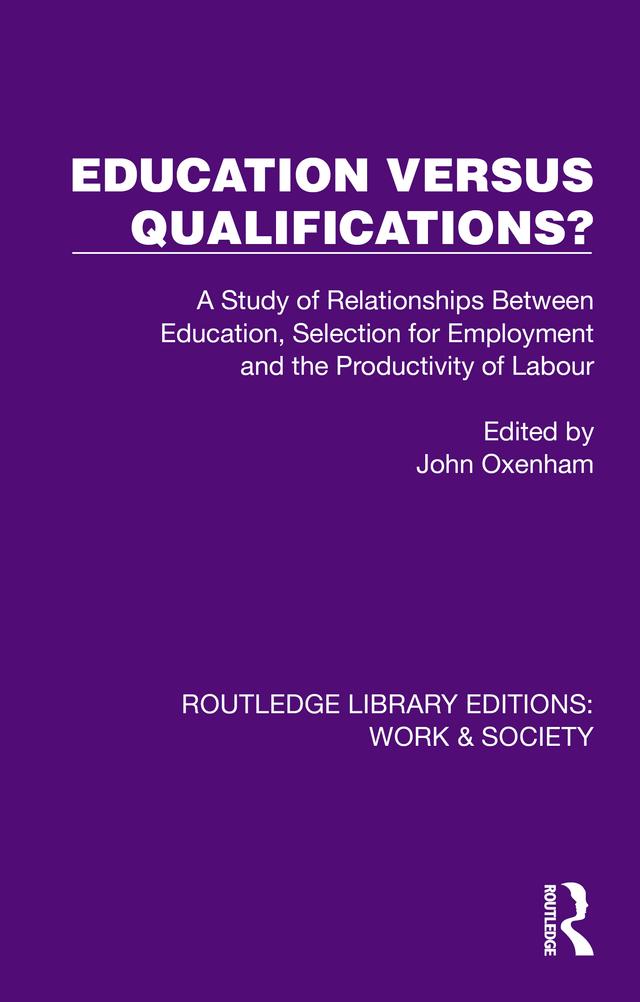 Education Versus Qualifications? by John Oxenham