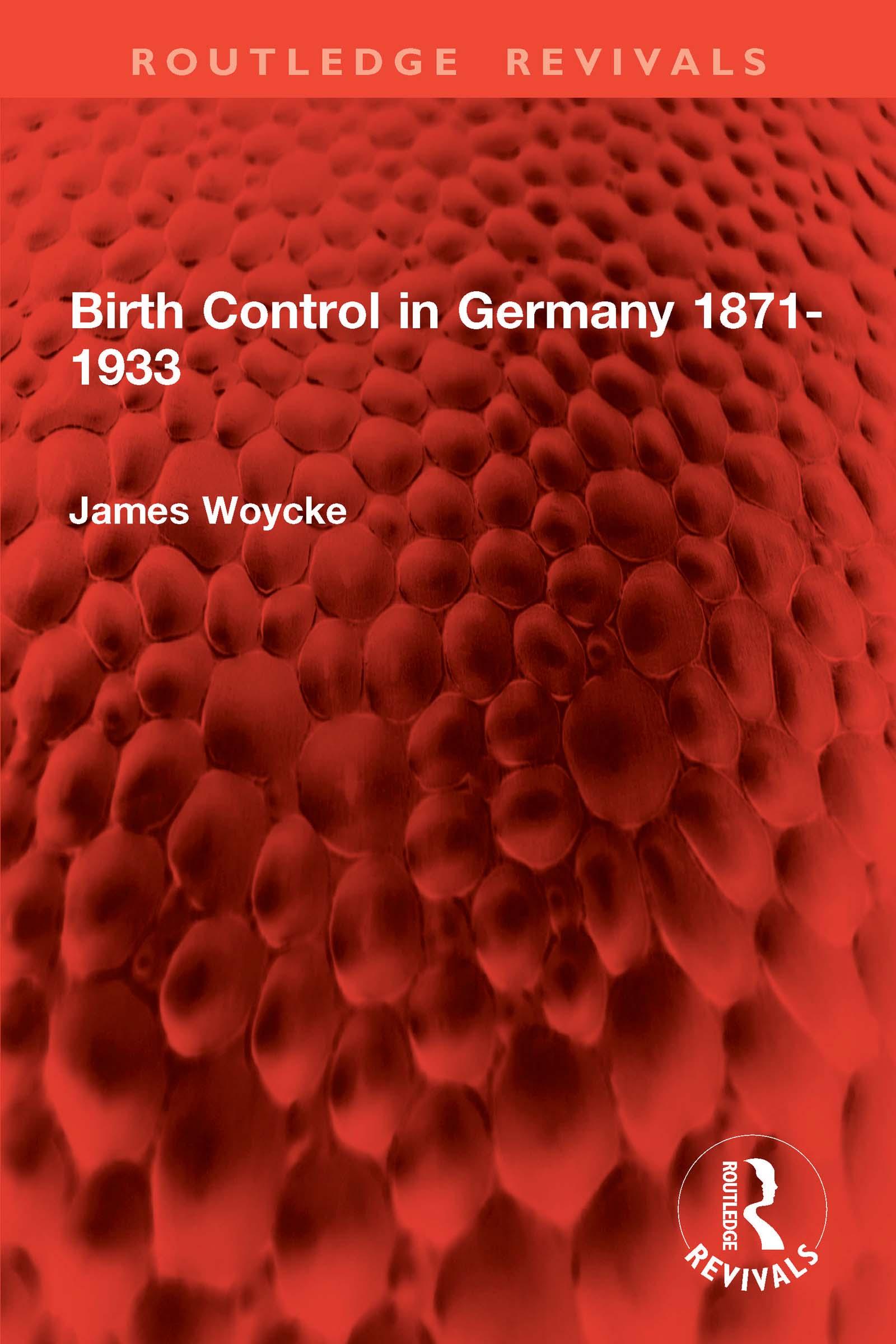 Birth Control in Germany 1871-1933