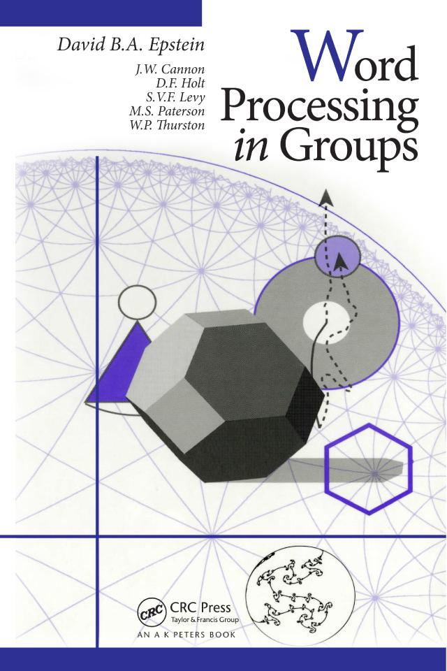 Word Processing in Groups by David B.A. Epstein