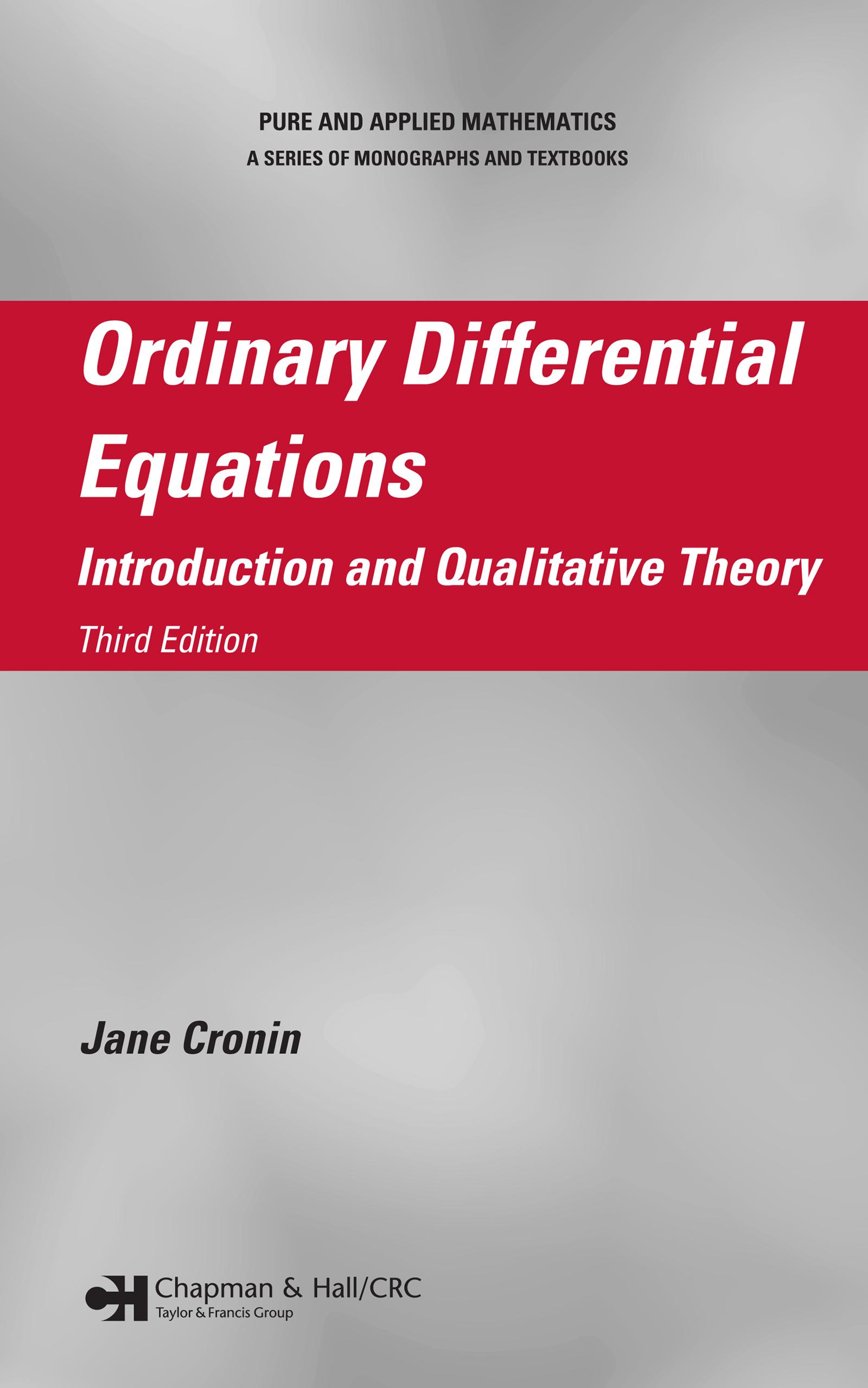 Ordinary Differential Equations