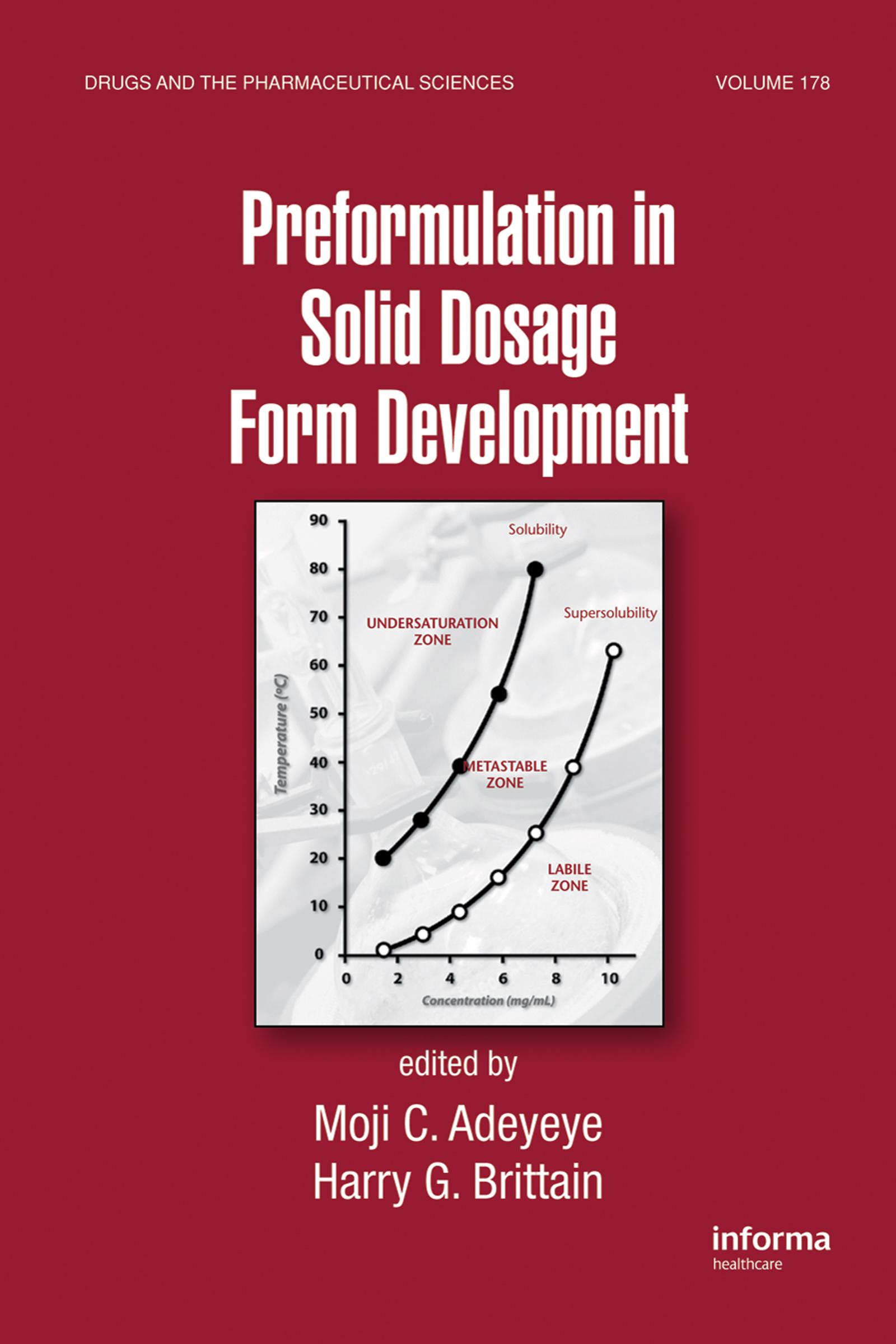 Preformulation in Solid Dosage Form Development