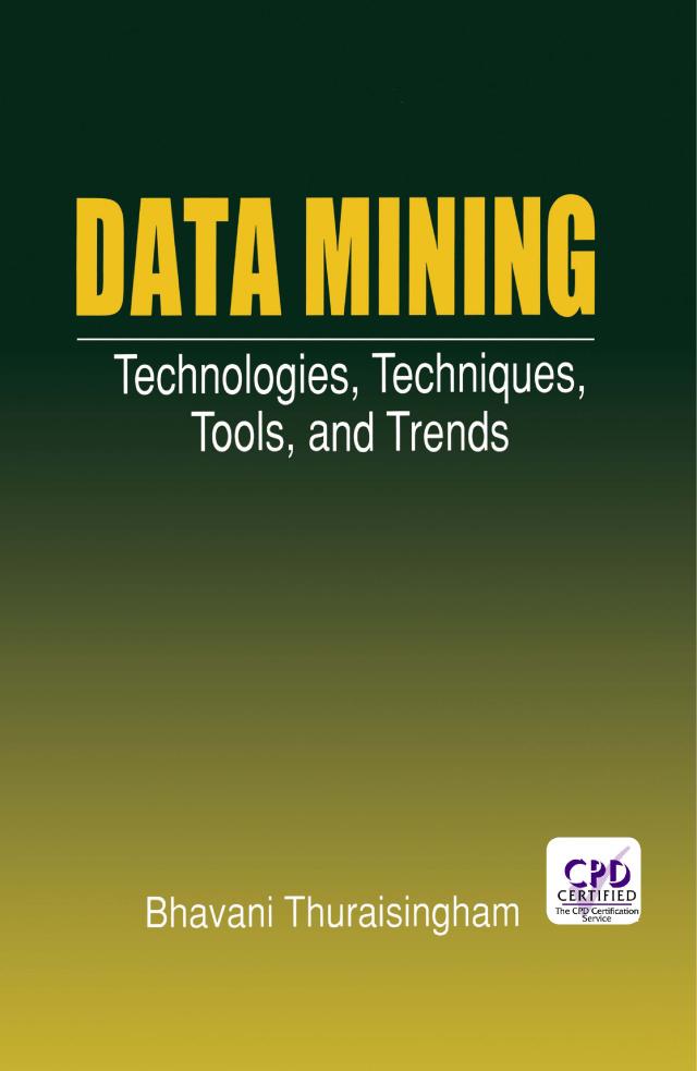 Data Mining by Bhavani Thuraisingham
