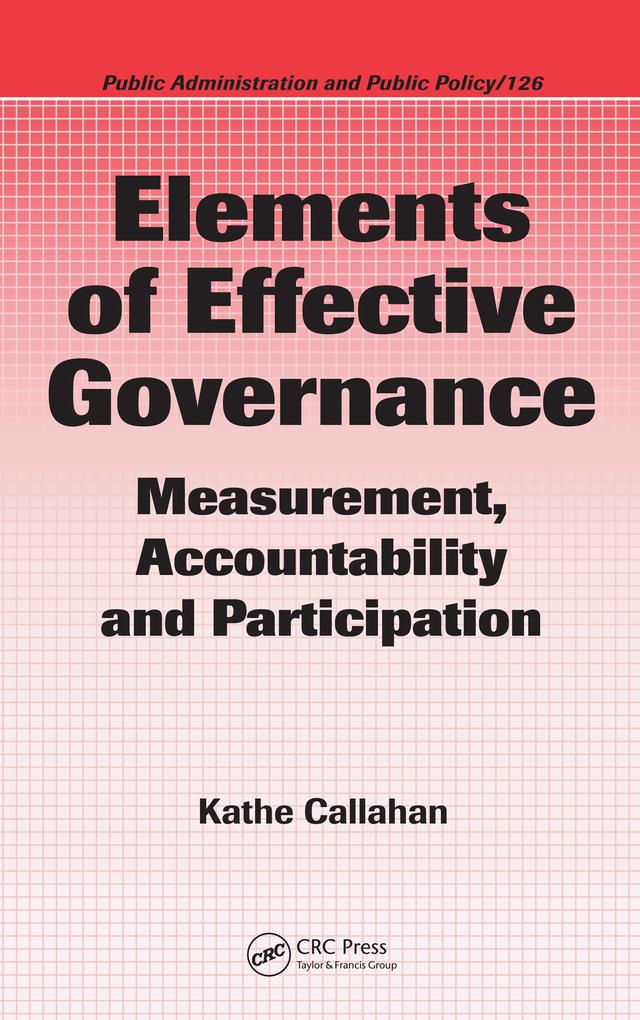 Elements of Effective Governance by Kathe Callahan