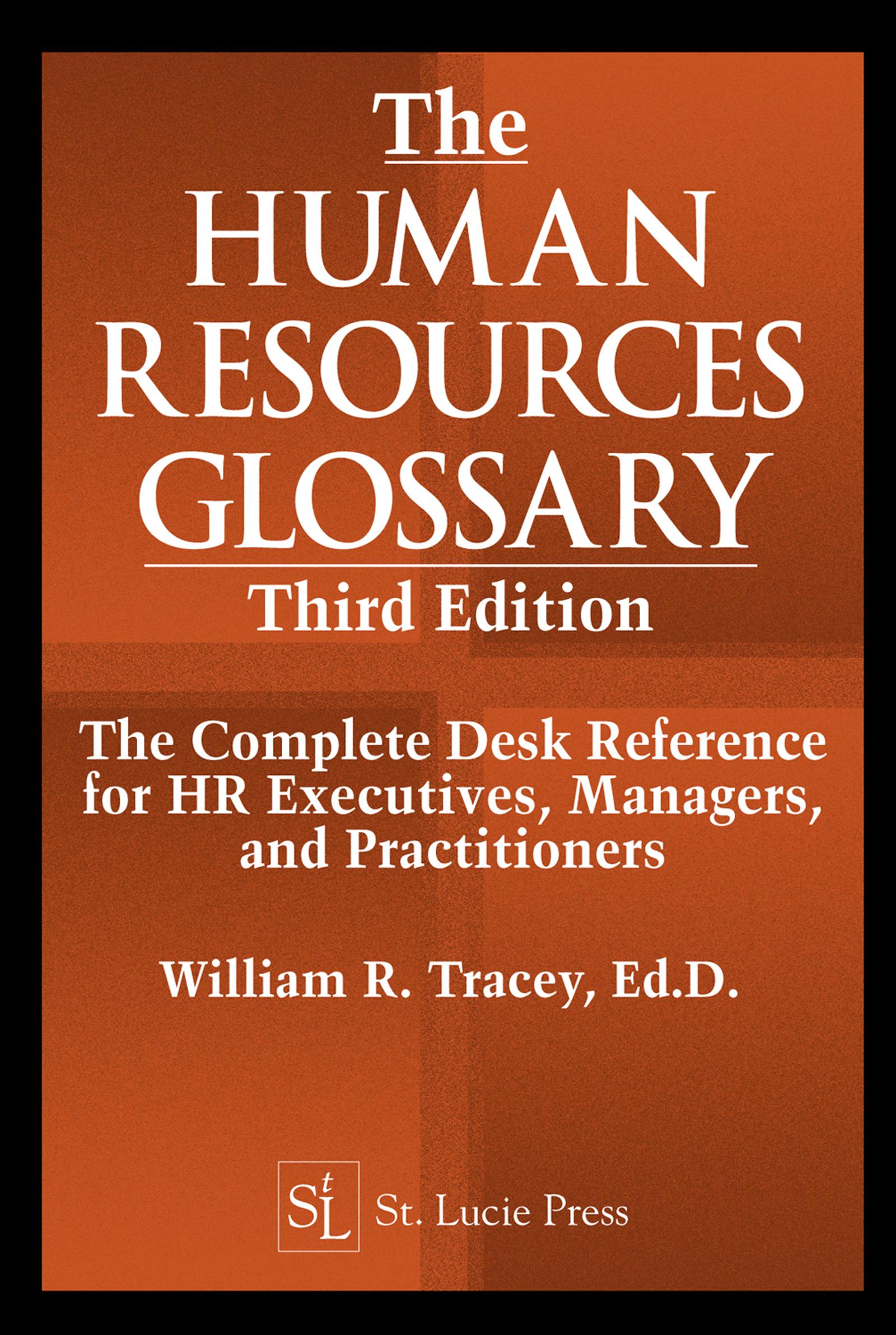 The Human Resources Glossary