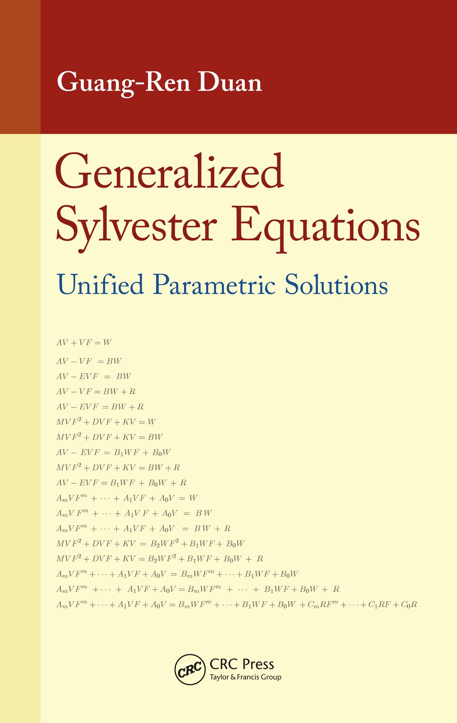 Generalized Sylvester Equations