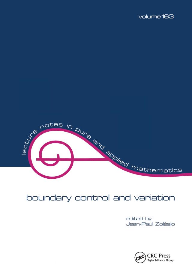 Boundary Control and Variation by Jean-Paul Zolesio