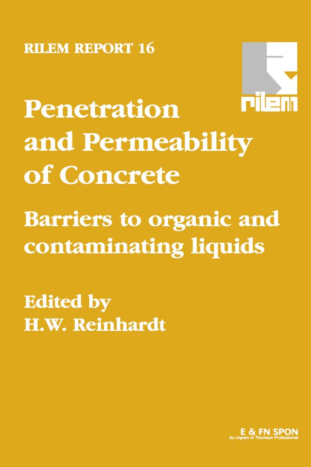 Penetration and Permeability of Concrete by H.E. Reinhardt