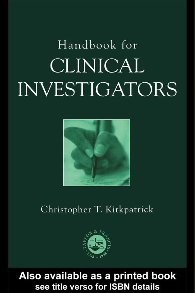 Handbook for Clinical Investigators