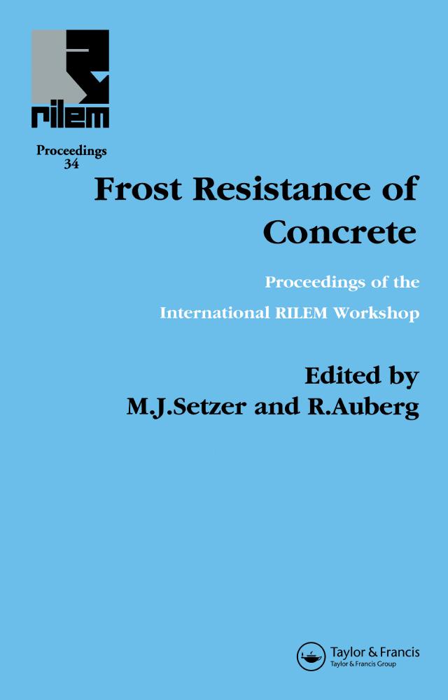 Frost Resistance of Concrete by M.J. Setzer, R Auberg