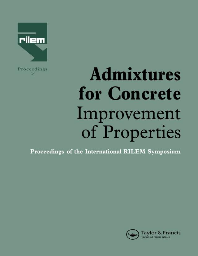 Admixtures for Concrete - Improvement of Properties by E. Vazques