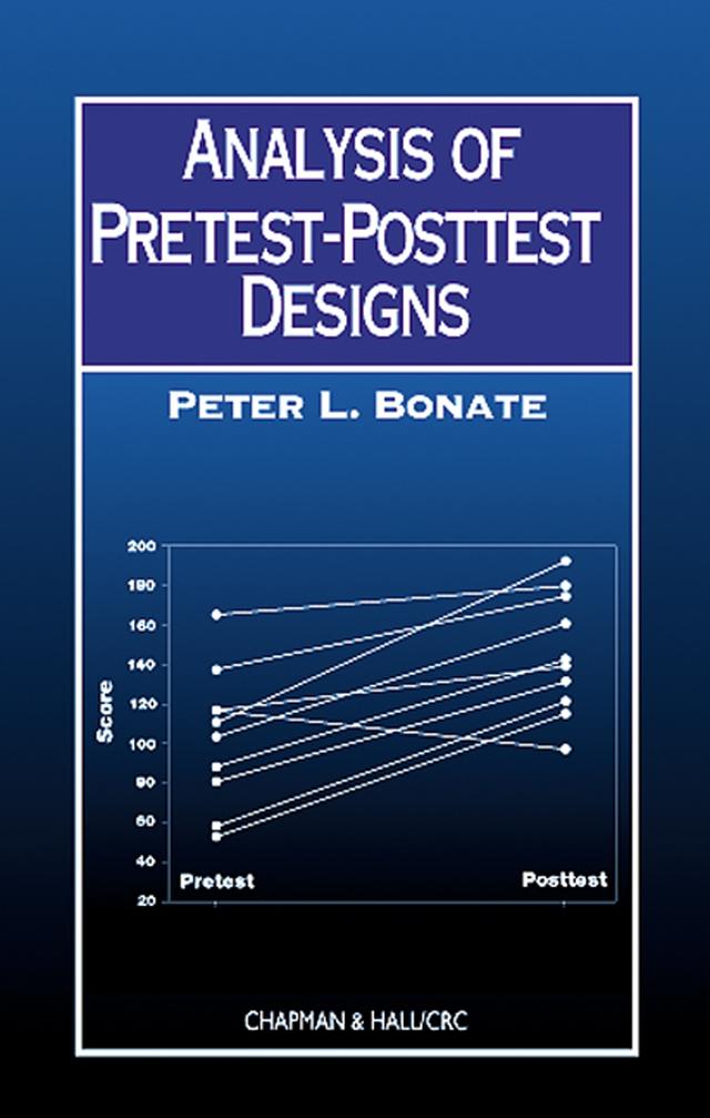 Analysis of Pretest-Posttest Designs by Peter L. Bonate