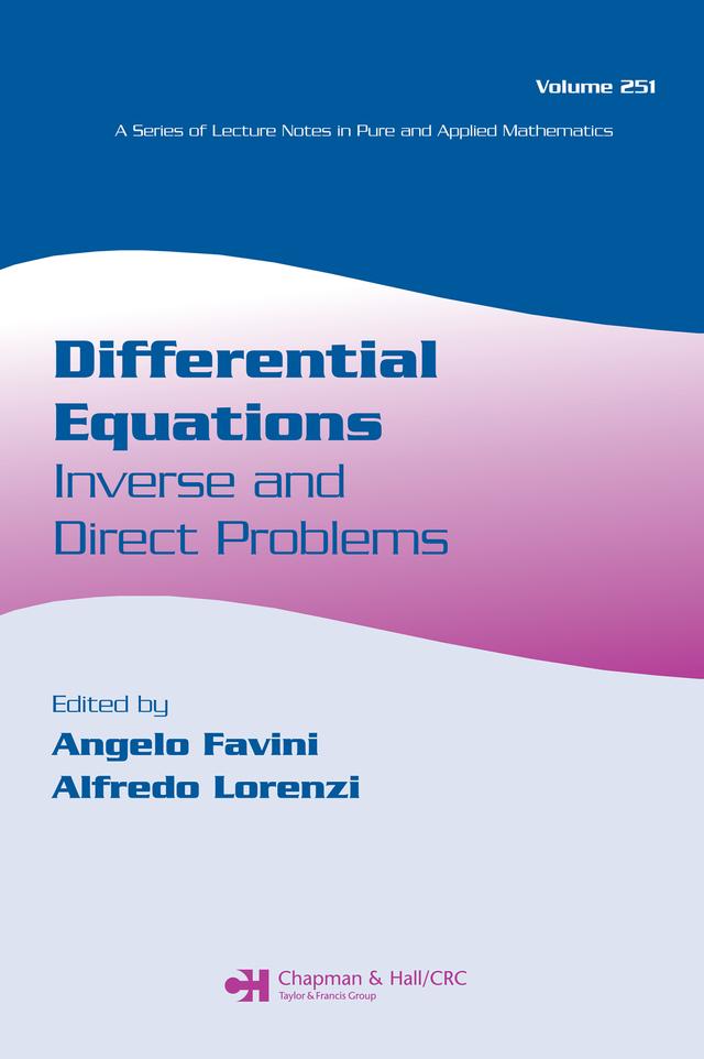 Differential Equations by Alfredo Lorenzi, Angelo Favini