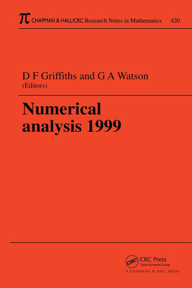 Numerical Analysis 1999 by D.F. Griffiths, G.A. Watson