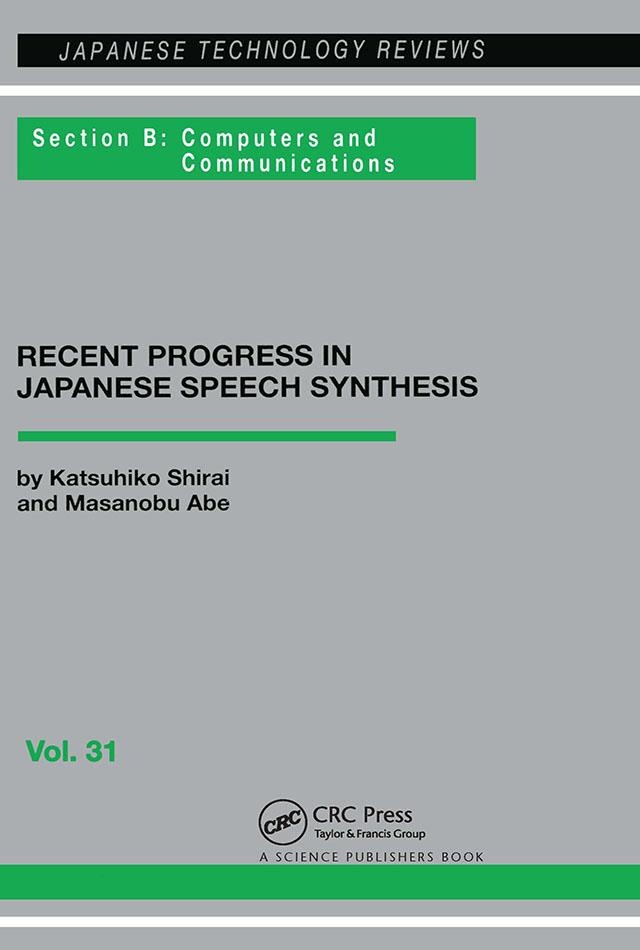 Japanese Speech Synthesis by Jeffry H. Shirai