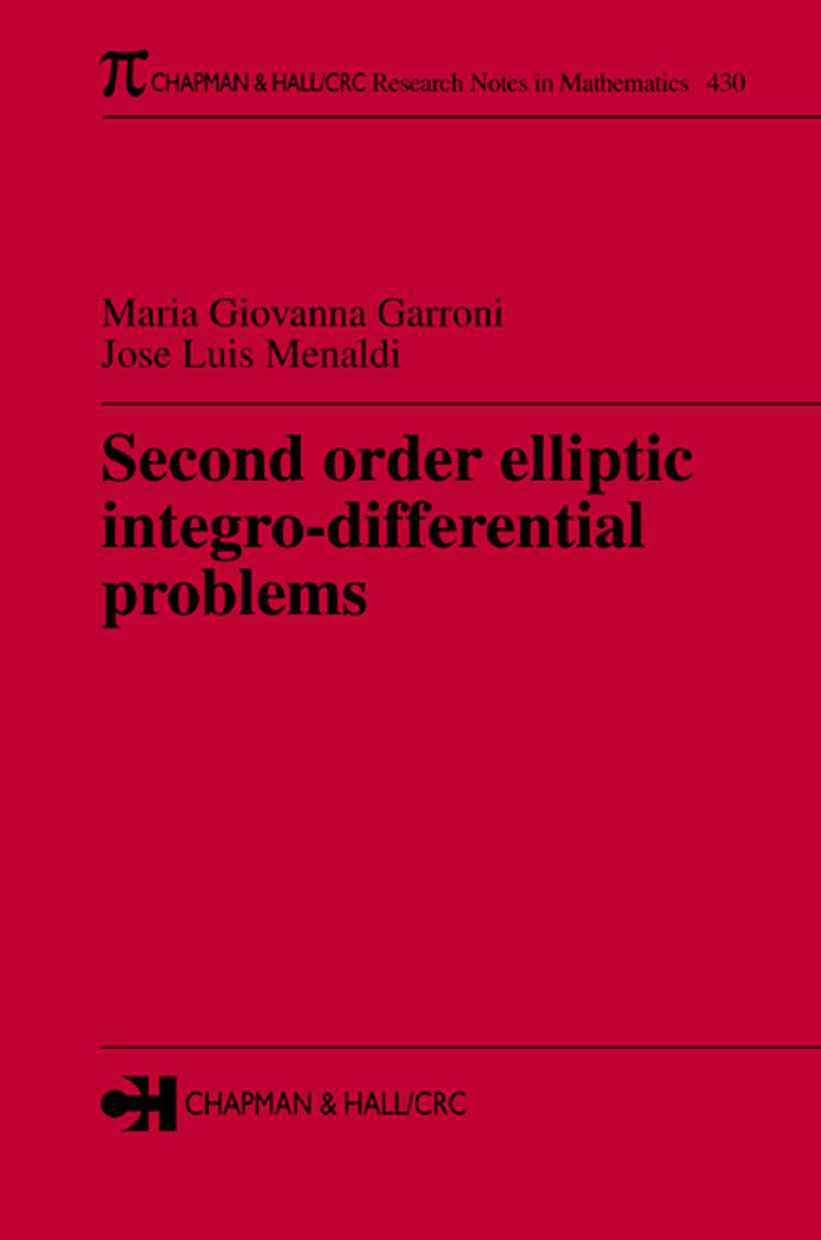 Second Order Elliptic Integro-Differential Problems