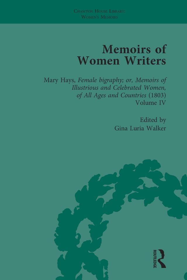Memoirs of Women Writers, Part III vol 8 by Gina Luria Walker