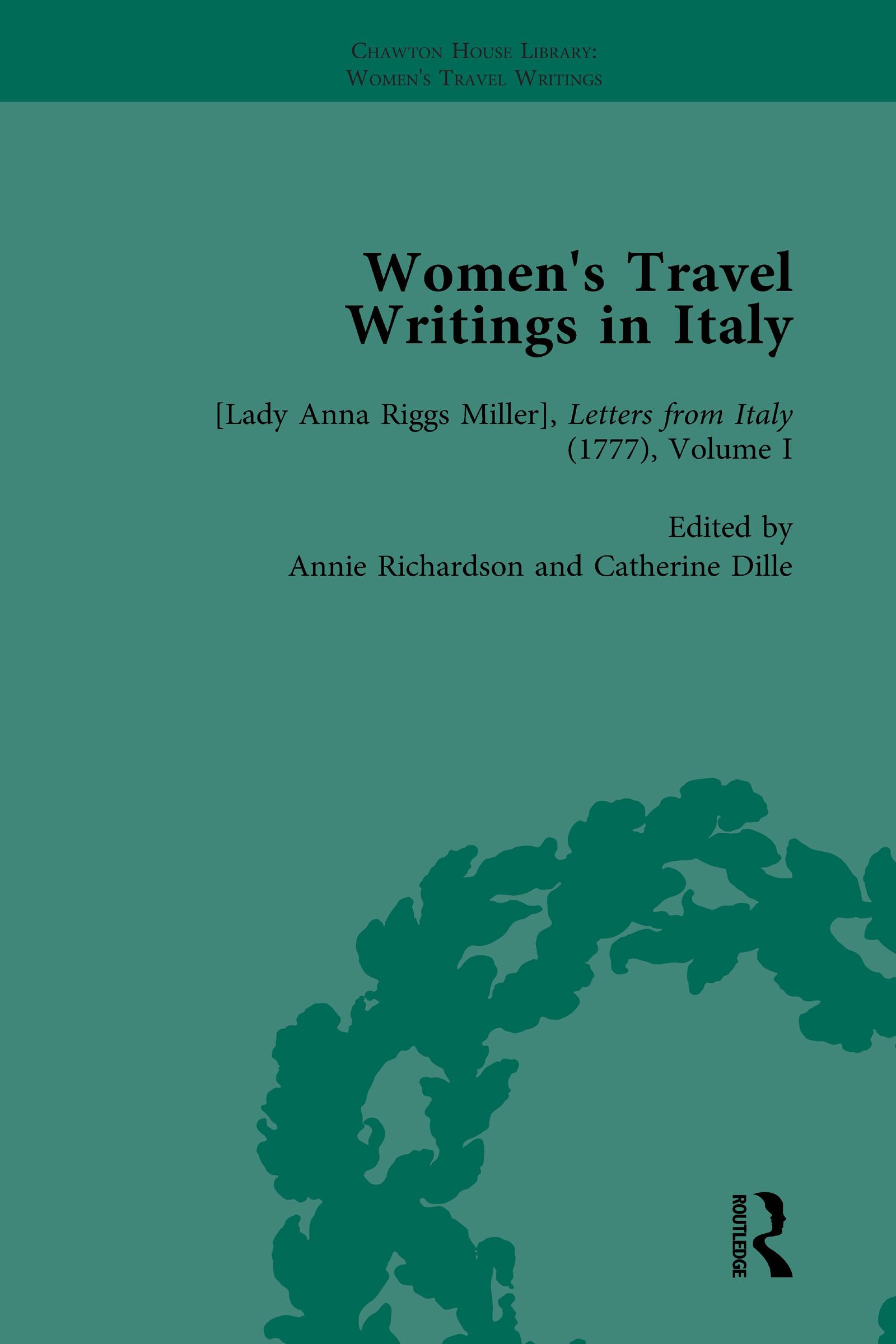 Women's Travel Writings in Italy, Part I Vol 1