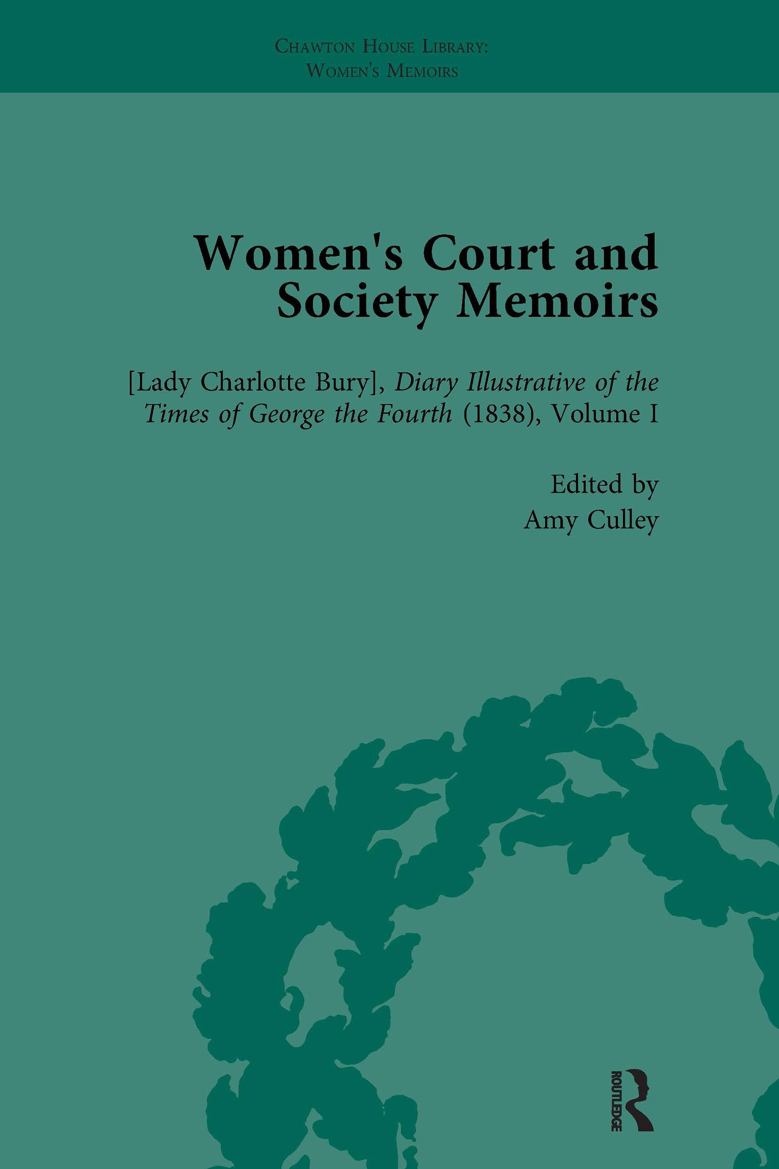 Women's Court and Society Memoirs, Part I Vol 1
