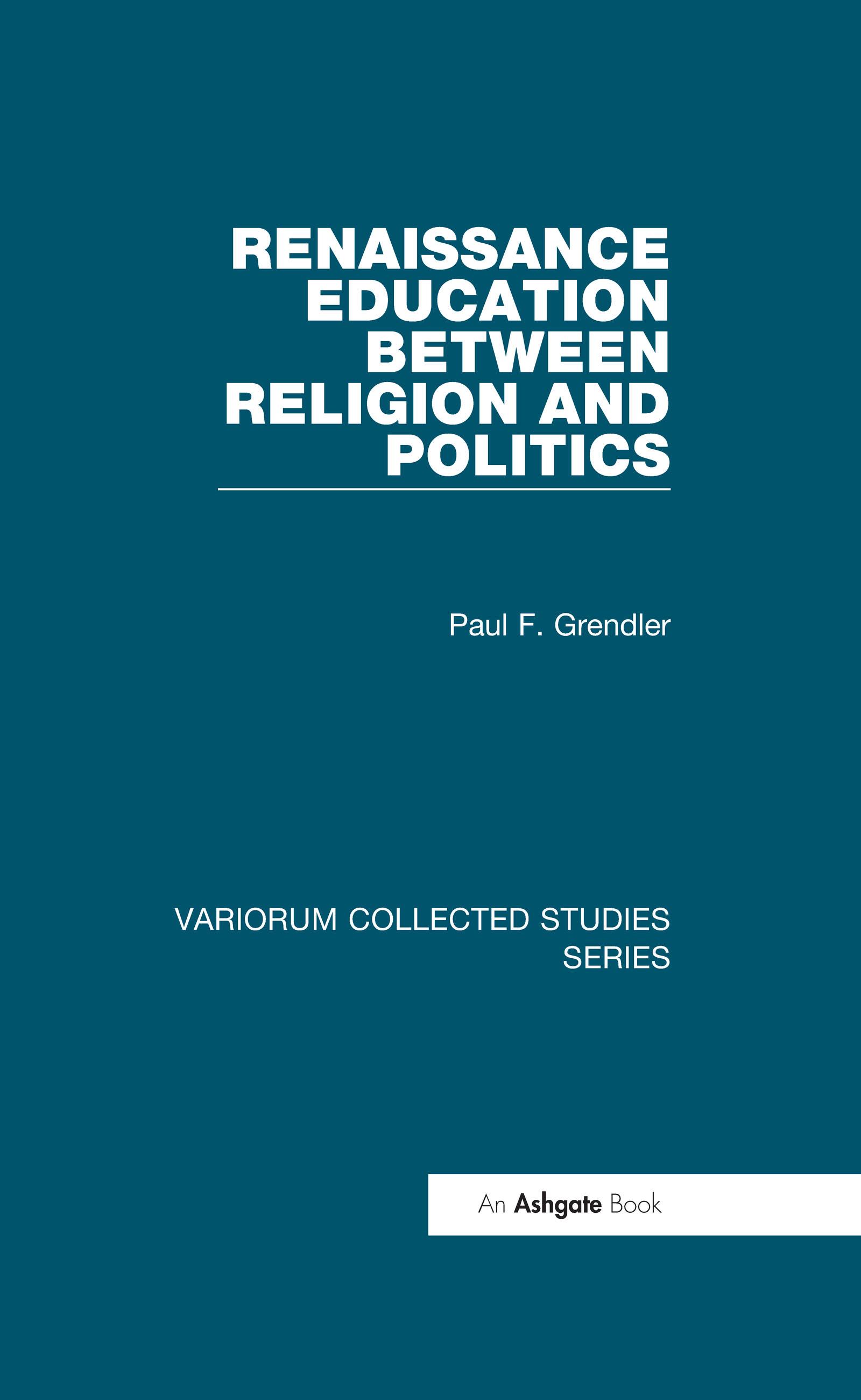 Renaissance Education Between Religion and Politics