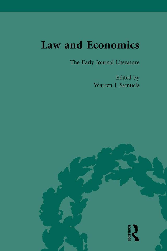 Law and Economics Vol 2 by Warren J Samuels
