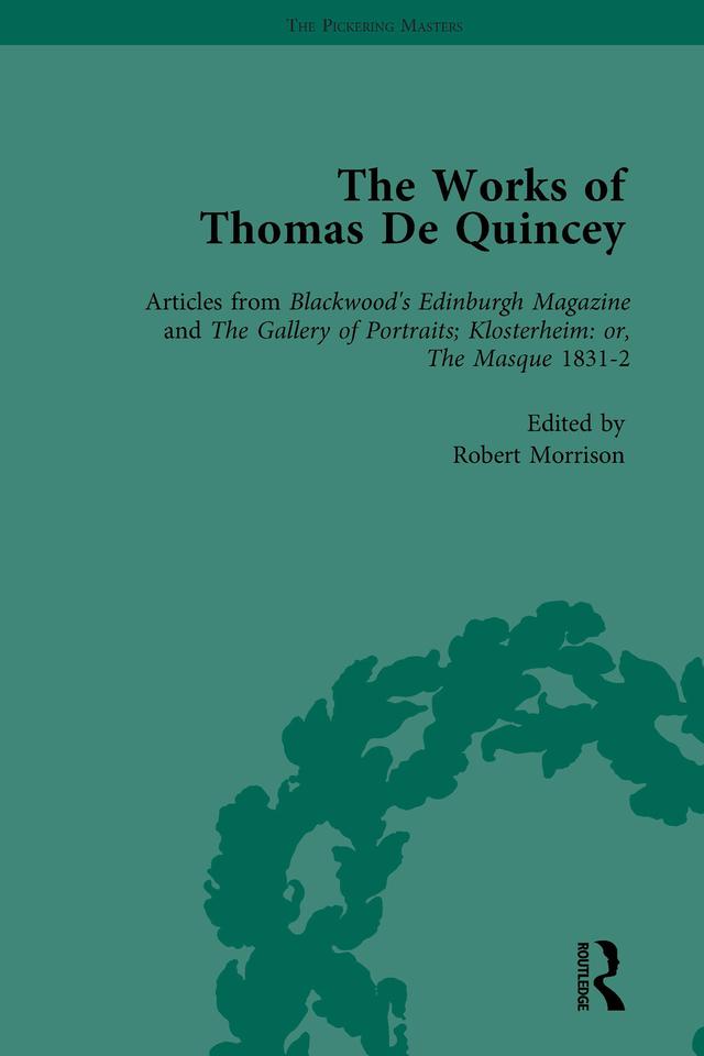 The Works of Thomas De Quincey, Part II vol 8 by Barry Symonds, Grevel Lindop
