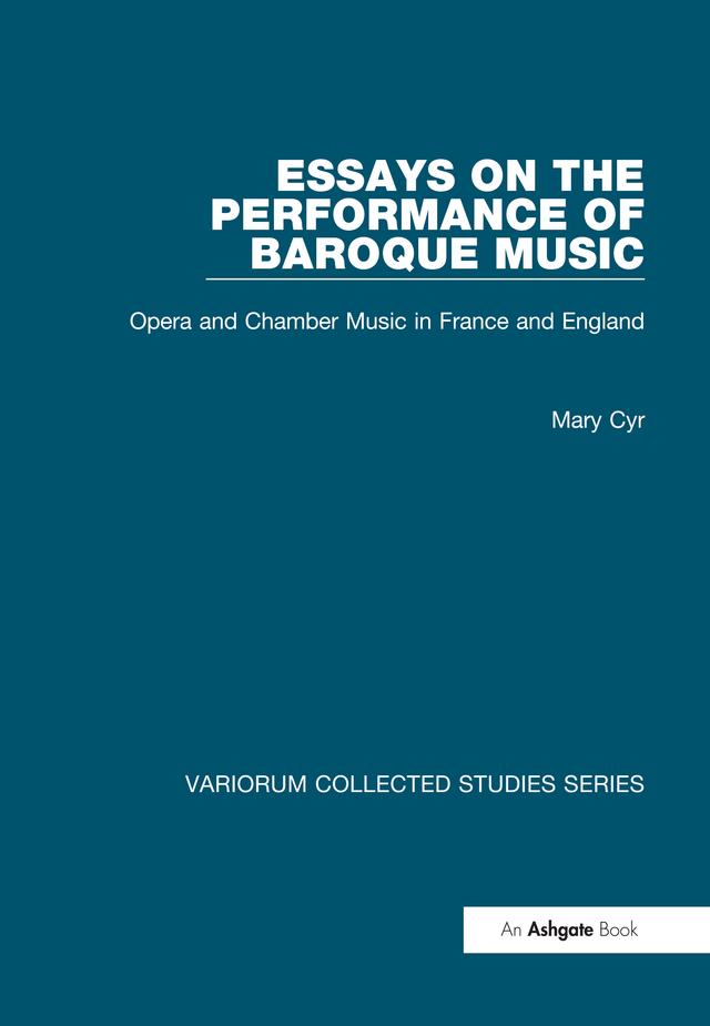 Essays on the Performance of Baroque Music by Mary Cyr