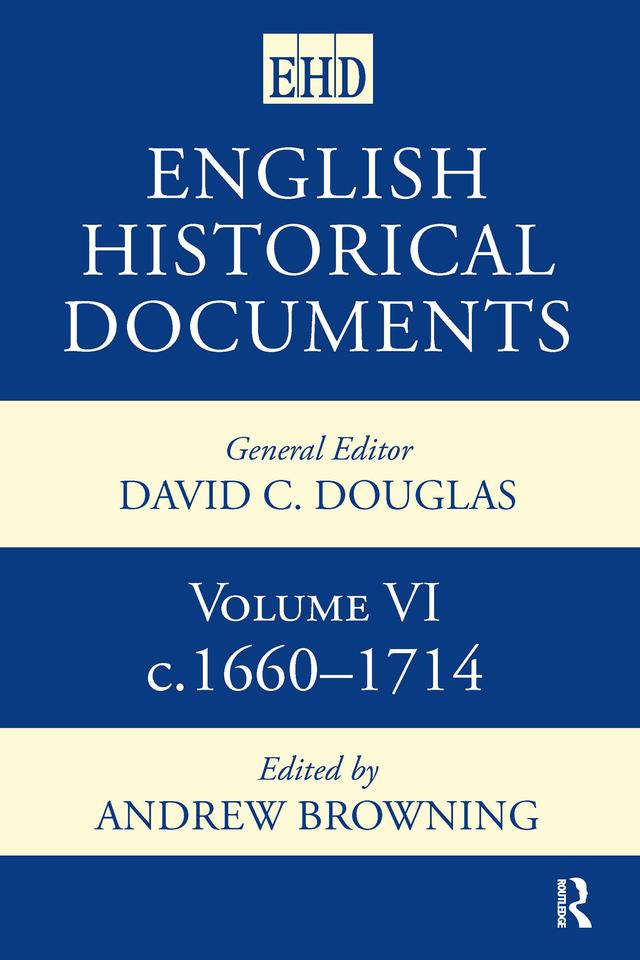English Historical Documents by Andrew Browning