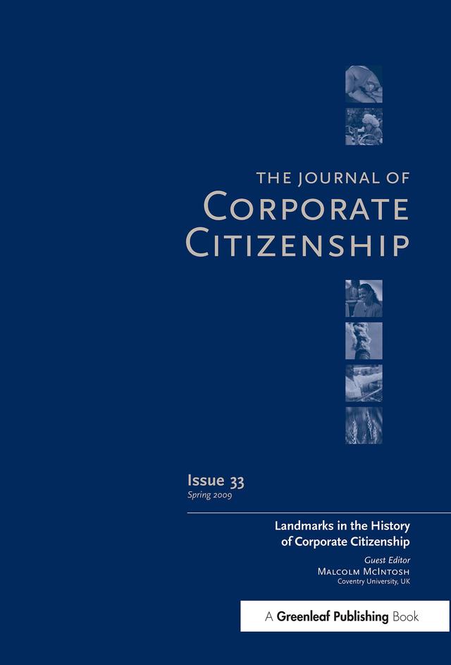Landmarks in the History of Corporate Citizenship by Malcolm McIntosh