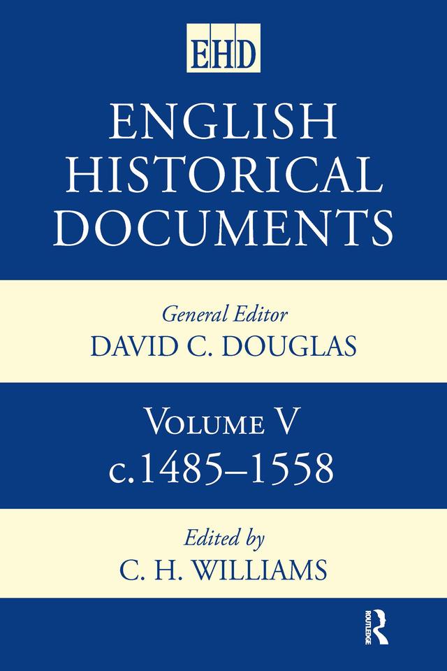 English Historical Documents by C.H. Williams