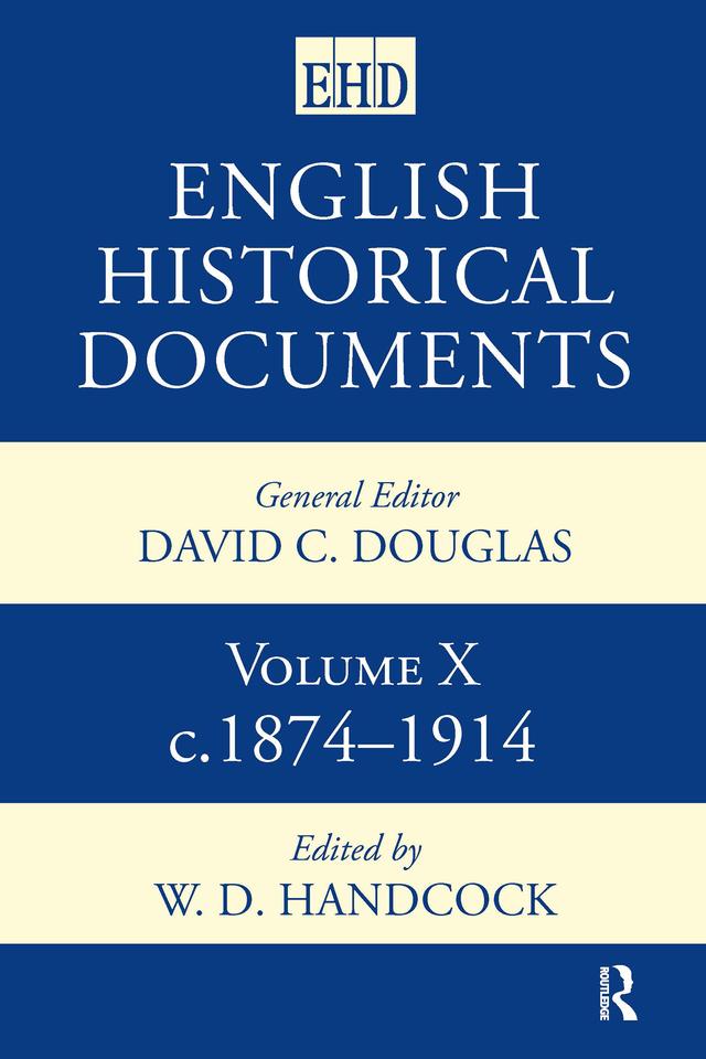 English Historical Documents by G.M. Young, W.D. Handcock