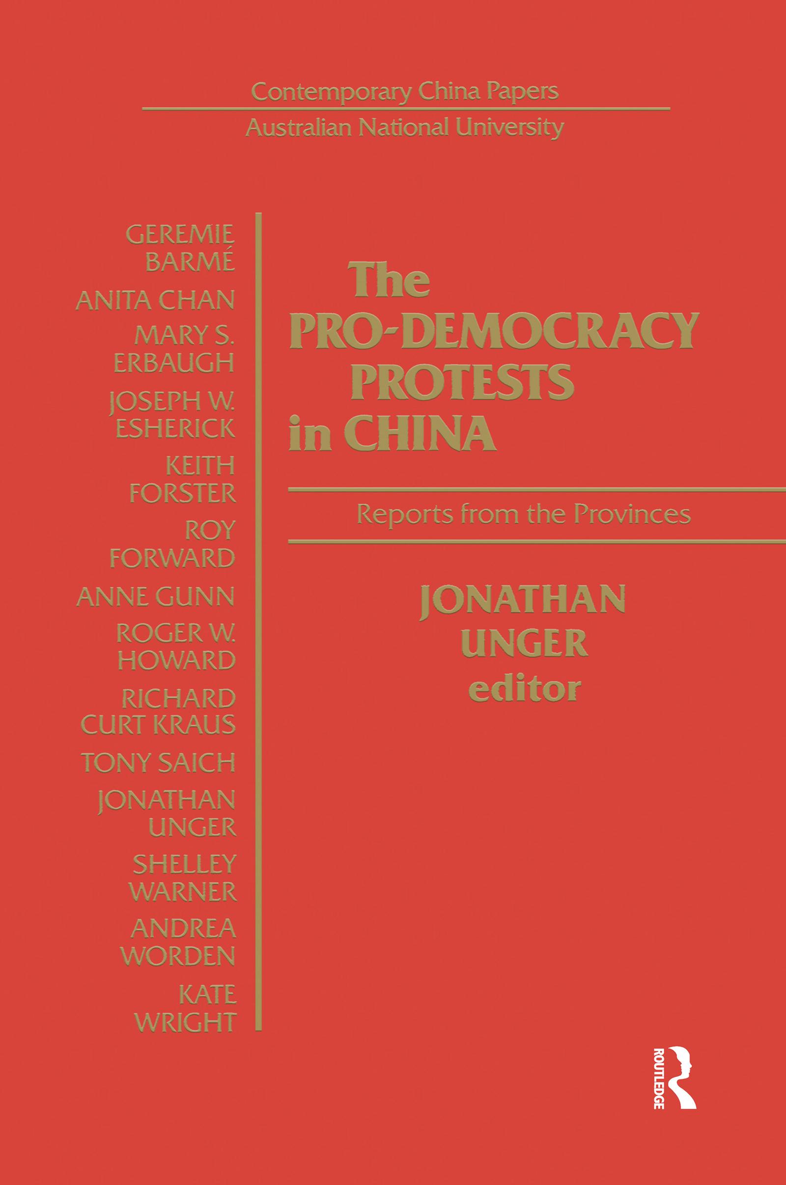 The Pro-democracy Protests in China: Reports from the Provinces