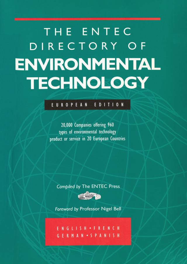 Entec Directory Of Environmental Technology European Edition by Entec