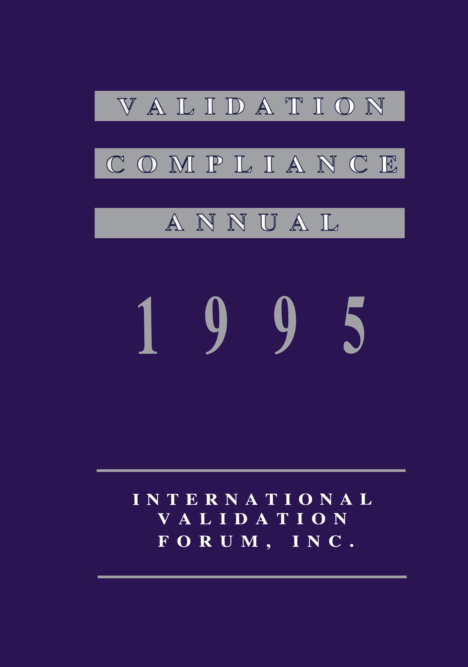 Validation Compliance Annual
